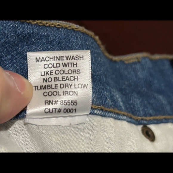 Pistola Distressed Frayed Hem Button Fly Cut Off Denim Shorts Size 27 - NWT - Picture 12 of 13